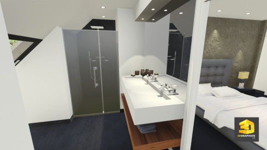 Perspective 3D salle de bain