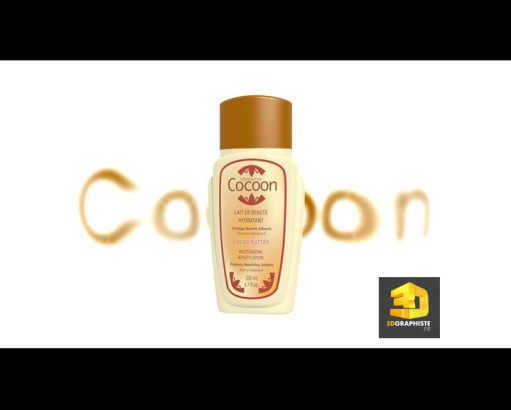 packshot 3d cosmétiques Gandour Cocoon