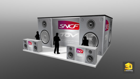 Stand SNCF - Eurockeennes - Designer de stand