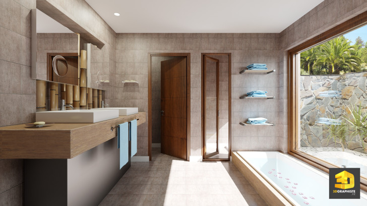 Illustration d'architecture 3D Balinéa - Perspective 3D salle de bain