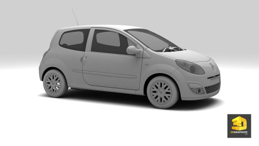 Modeling 3D voitures automobile - Renault Twingo