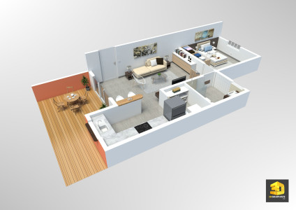 plan de vente - appartement t2 - résidence Vivaldi