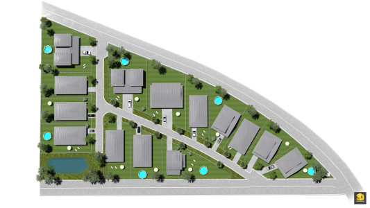 plan de masse - residence les jardins d'Angelina - Guyane