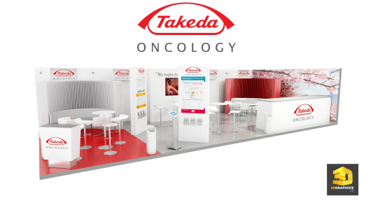 stand laboratoire pharmaceutique Takeda - designer