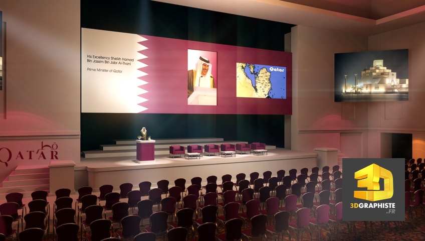 Concepteur 3D Freelance Rough événementiel - Qatar