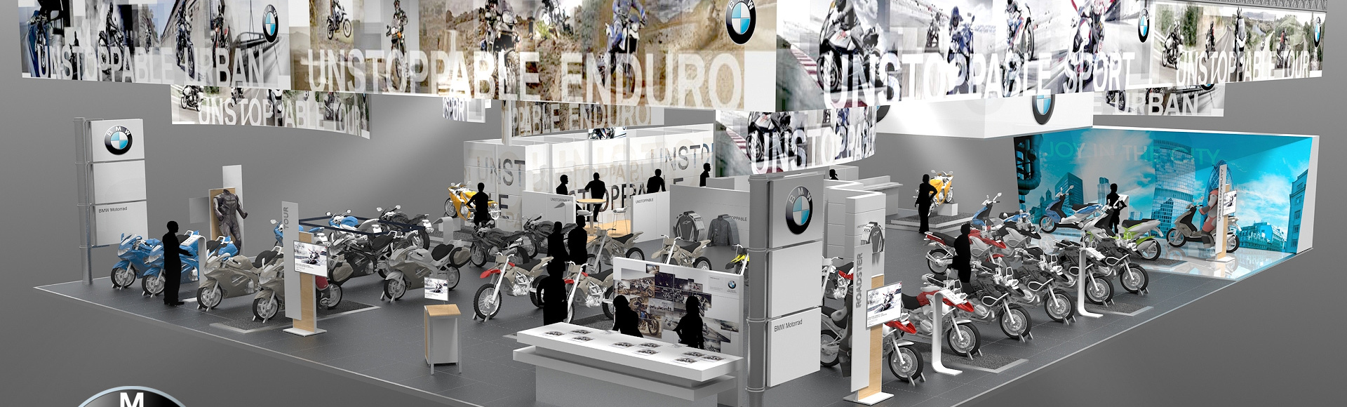 Stand d'exposition BMW