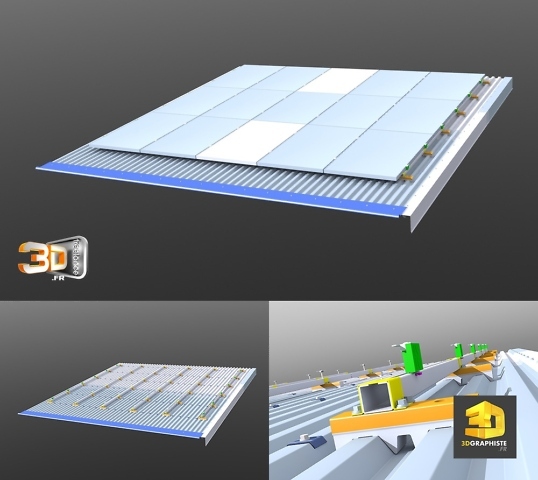illustration technique toiture photovoltaique charpente