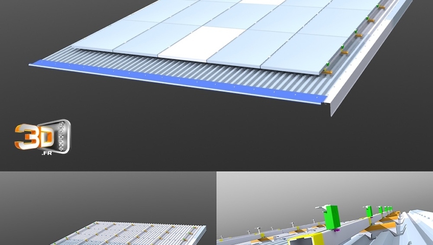 illustration technique toiture photovoltaique charpente