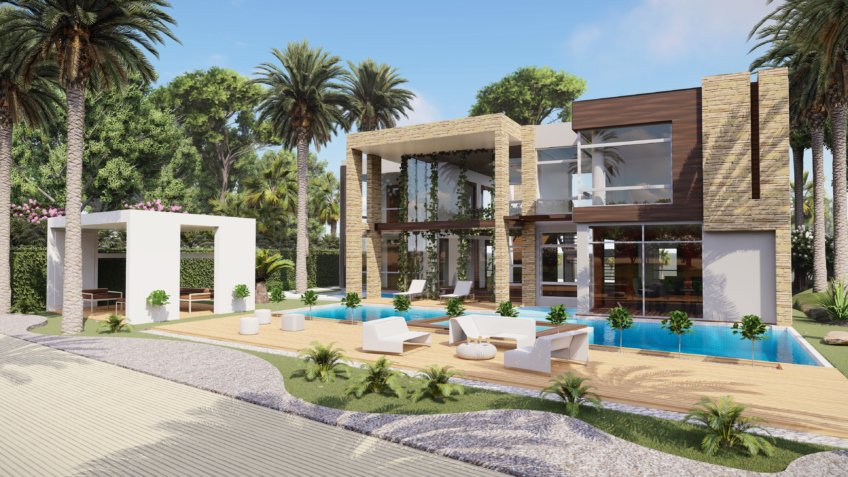 Perspectiviste 3D : Villa de luxe - Ile Maurice