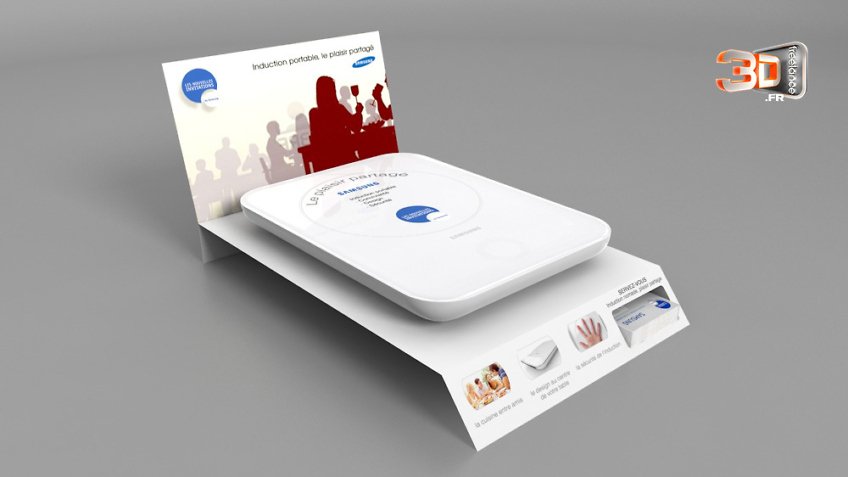 plv carton presentoir samsung