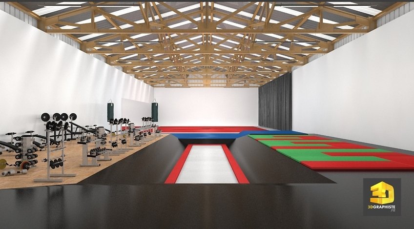 salle de sport infographiste 3d architecture