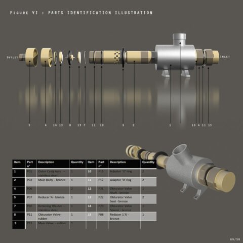 schema technique en 3d eclaté