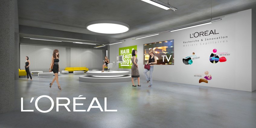 Showroom Perspectives 3D - Rough L’Oréal