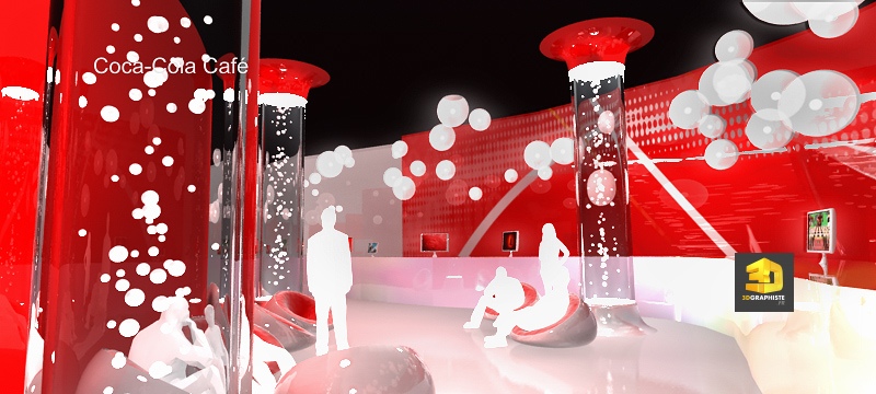 Animation 3D évènementielle pavillon Coca-Cola JO Shanghai