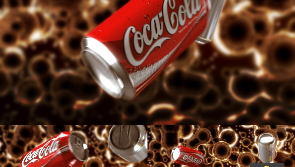 publicite 3d realisation coca-cola