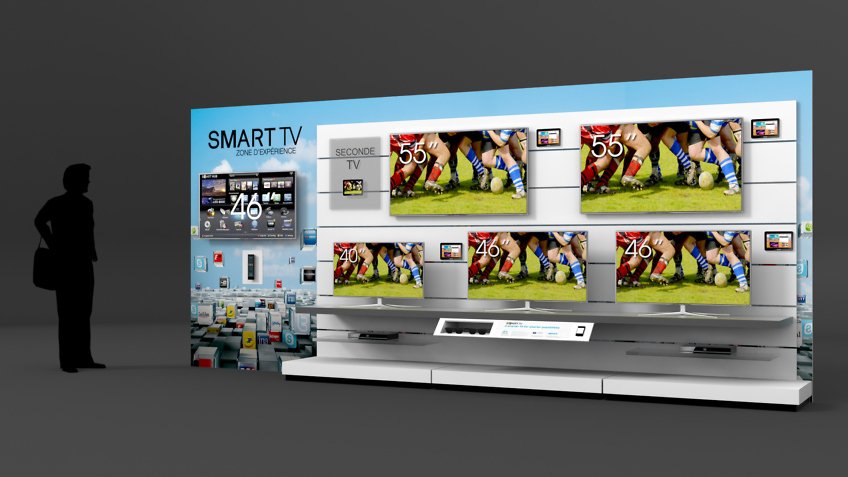 Conception rayonnage samsung tv connect