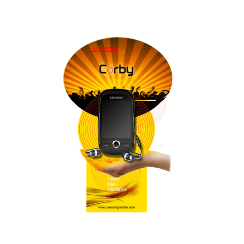 Designer PLV verticale totem - Samsung Mobile