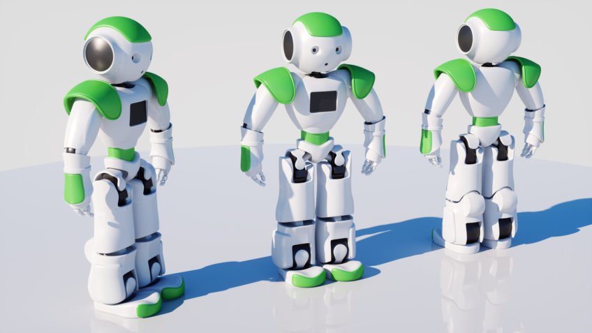 mascotte robot mignon - personnage
