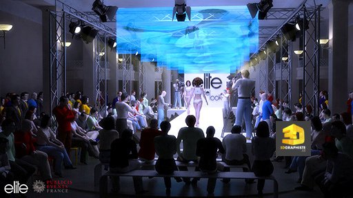 rough 3d défilé de mode - elite