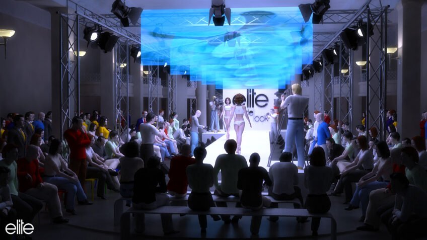 rough 3d défilé de mode - elite