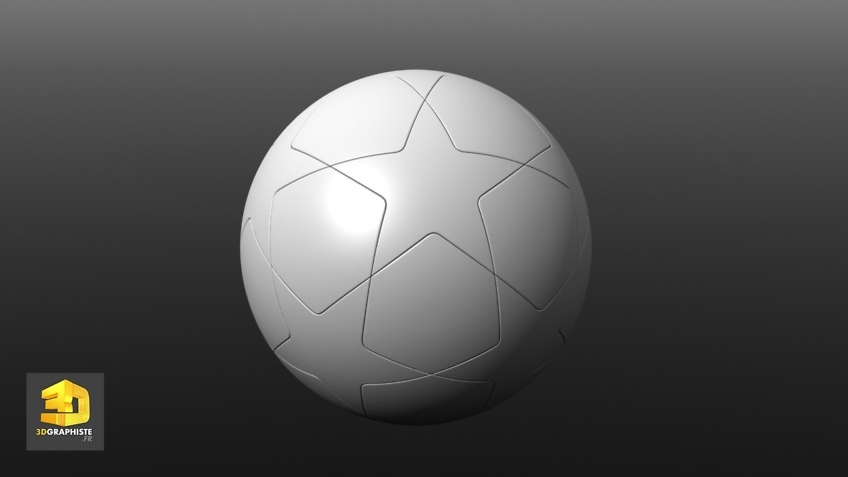 Modélisateur 3D ballon de football UEFA