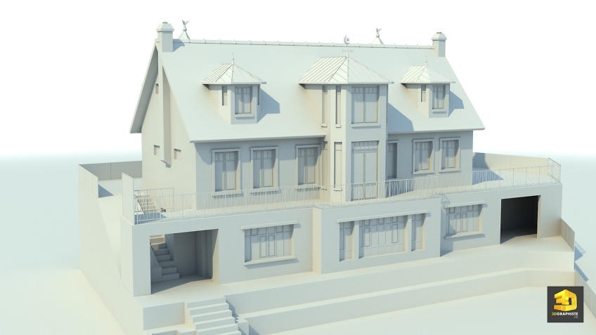 modelisation 3d architecture - maison individuelle