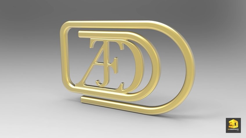 pince a billets - rendu 3d