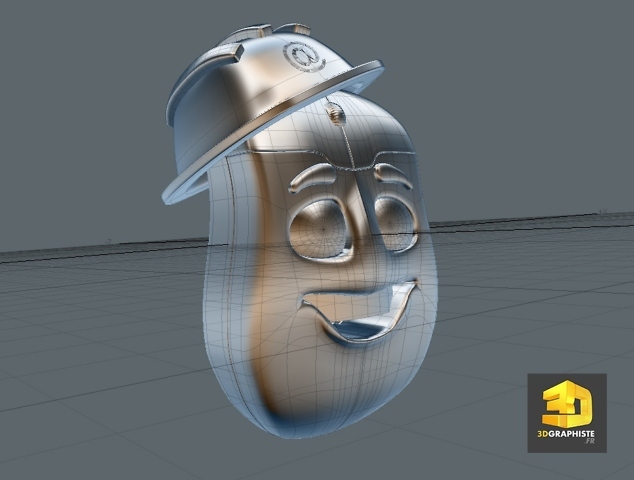 modelisation 3d personnage d'un personnage de souris d'ordinateur
