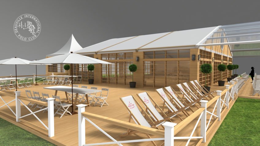 tente évènementielle Deauville Polo Club