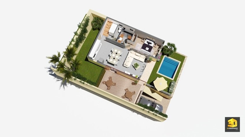plan de vente rez de chaussée - villas Domenjod