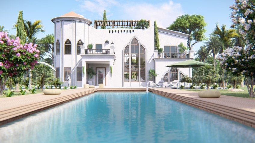 perspective immobilière de maison individuelle - Dubaï