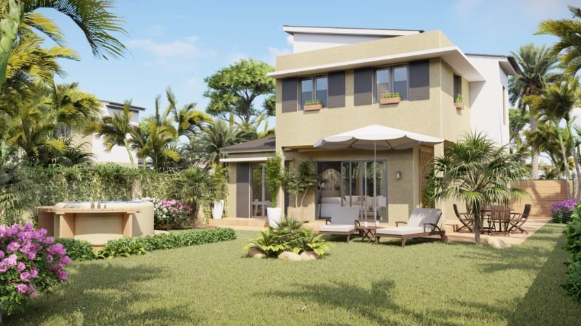 perspective 3d architecture - villas Payet