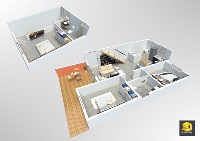 plan de vente - appartement t4 duplex - résidence Vivaldi