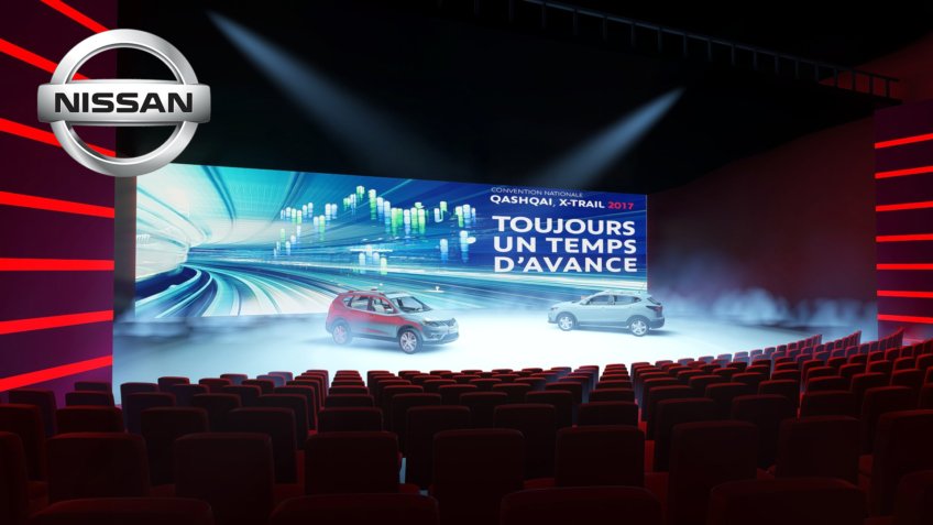 Rough évènementiel Nissan - Plénière dans auditorium du Futuroscope