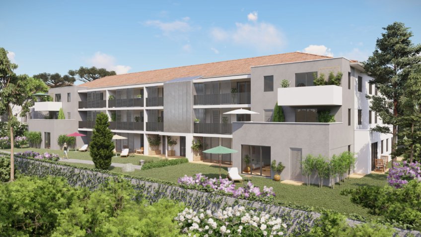 perspective 3d immobilière residence idelia point d'orgue