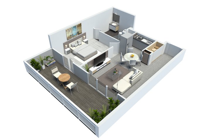 plan de vente - appartement t2 - résidence point d'orgue