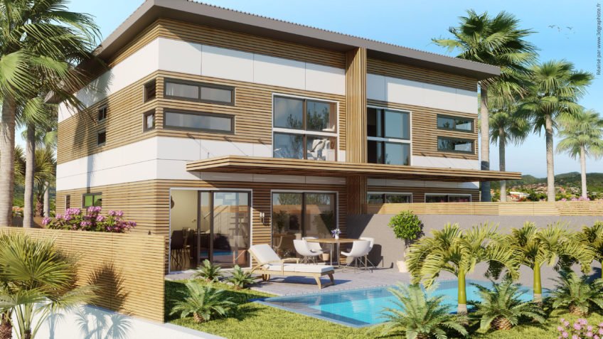 Perspective 3D villa - Nouméa, Nouvelle-Calédonie