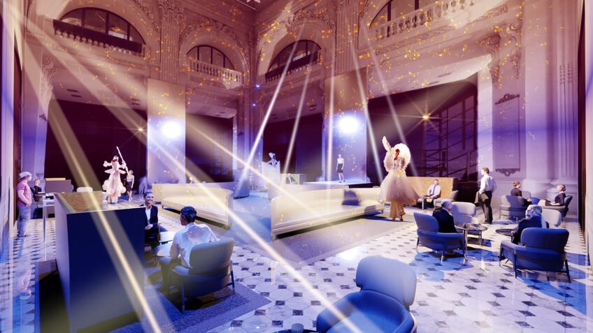 image d'ambiance pour événementiel - rough de soirée - intercontinental Lyon
